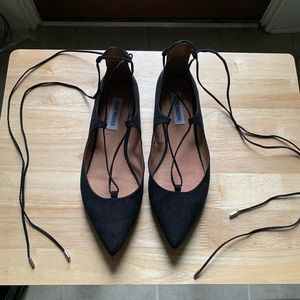Steve Madden LeCrew black flats size 8